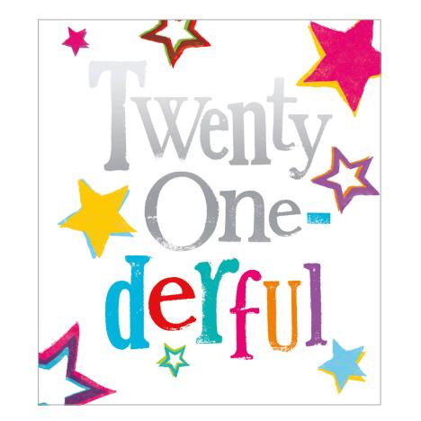 Twenty One-derful The Bright Side 21st Birthday Card £2.10